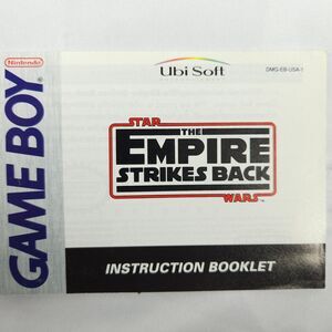 Super Star Wars Empire Strikes Back Game Boy Instruction Manual Booklet *ONLY*
